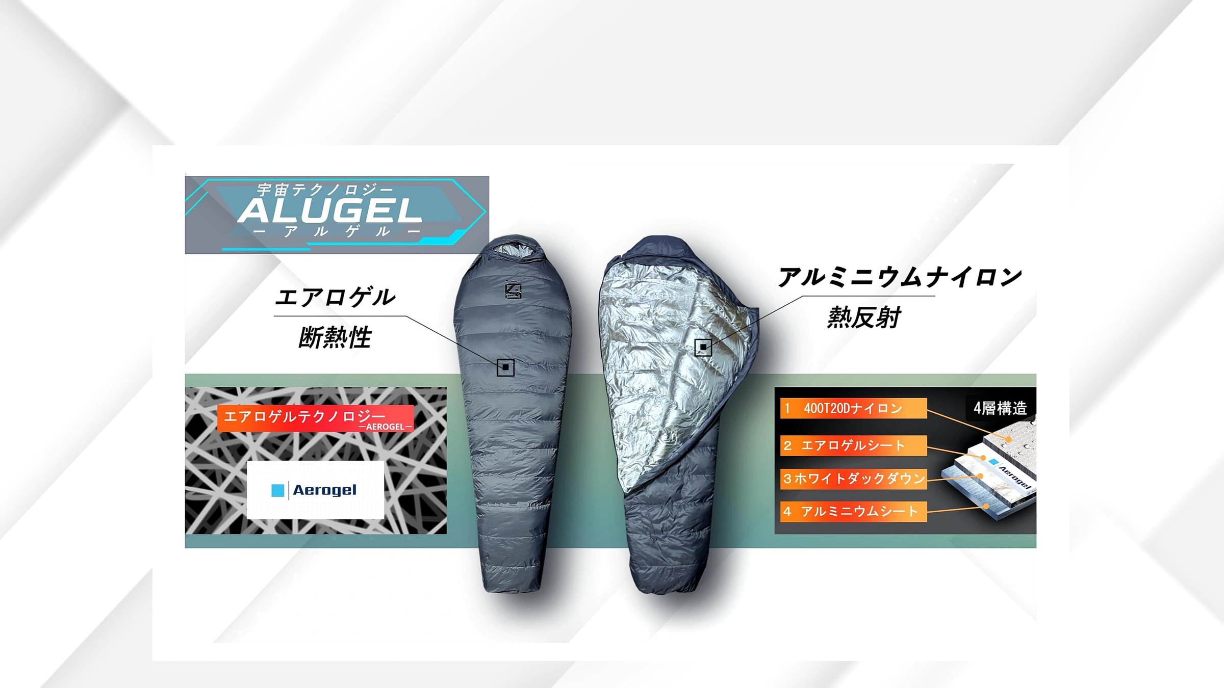 エアロゲル寝袋